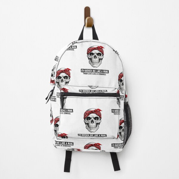 Item preview, “I’d Rather Die Like a Man” Skull Bandana – 2Pac Inspired Only God Can Judge Me Grunge Skull Design designed and sold by Donsean22.