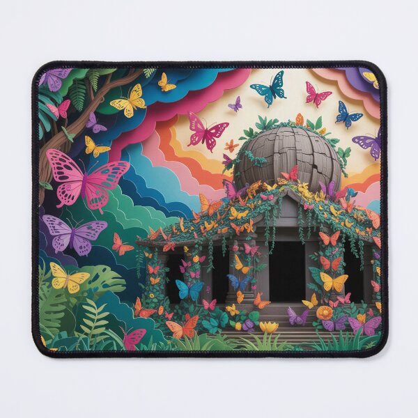 Item preview, Abandoned Temple In The Jungle, Beloved By Butterflies designed and sold by Paper Wonderland.