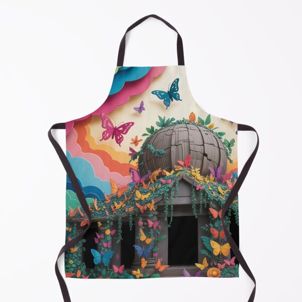 Item preview, Abandoned Temple In The Jungle, Beloved By Butterflies designed and sold by Paper Wonderland.