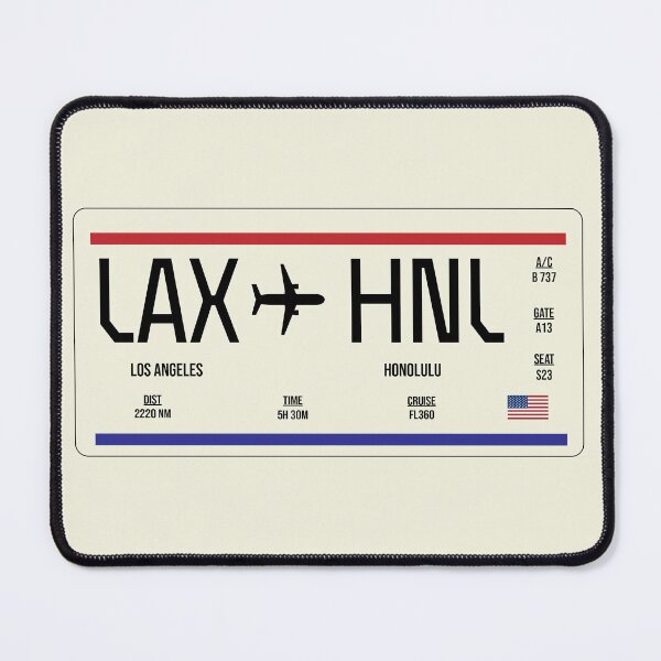 Item preview, LA to Honolulu boarding pass ticket designed and sold by MidniteTraffic.
