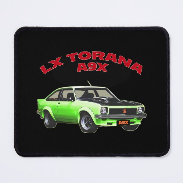 Item preview, LX Torana A9X Hatchback Lime Green Australian Muscle Car Art, Holden Torana A9X Classic Car Illustration, Bathurst Legend Vintage Aussie Performance Car Artwork Clean Design designed and sold by Michael van der Hoorn.