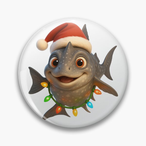 Item preview, Christmas Chimaera Fish designed and sold by Sillytoe.