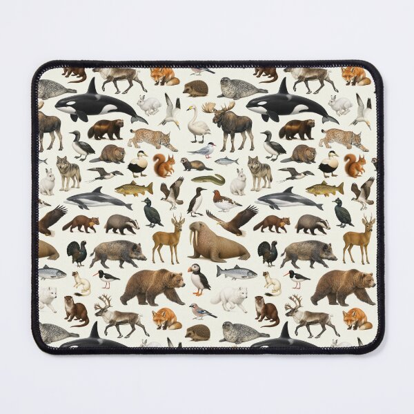 Item preview, Animals of Scandinavia Retro Wildlife Identification Chart designed and sold by kakarikihill.