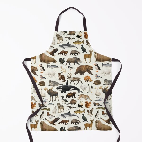 Item preview, Animals of Scandinavia Retro Wildlife Identification Chart designed and sold by kakarikihill.