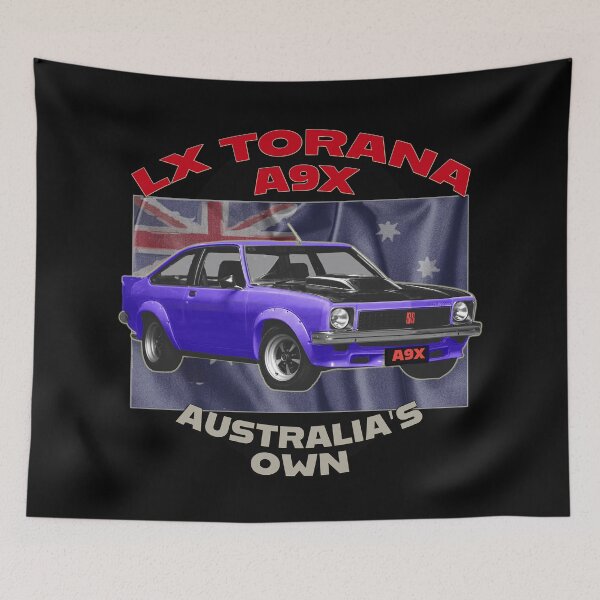 Item preview, Purple LX Torana A9X Hatchback Australian Muscle Car Art, Holden Torana A9X Classic Car Poster, Aussie Bathurst Legend Car Artwork, Vintage Australian Performance Car Illustration designed and sold by Michael van der Hoorn.
