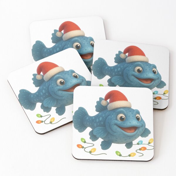 Item preview, Christmas Coelacanth Fish designed and sold by Sillytoe.