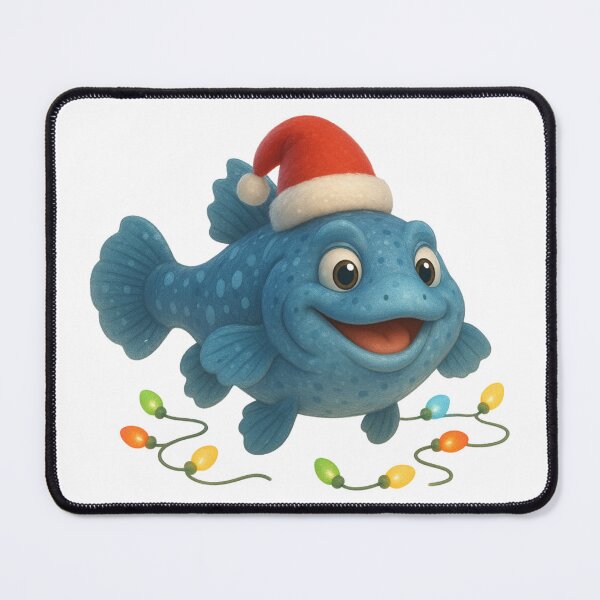 Item preview, Christmas Coelacanth Fish designed and sold by Sillytoe.