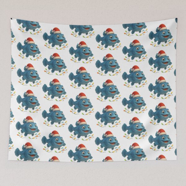 Item preview, Christmas Coelacanth Fish designed and sold by Sillytoe.
