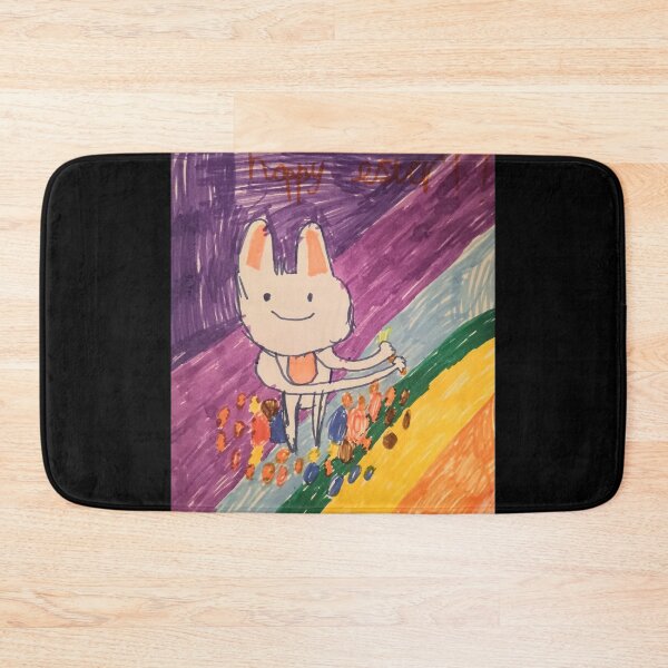 Item preview, Easter Bunny Cartoon Rainbow designed and sold by MoMoJaJa.
