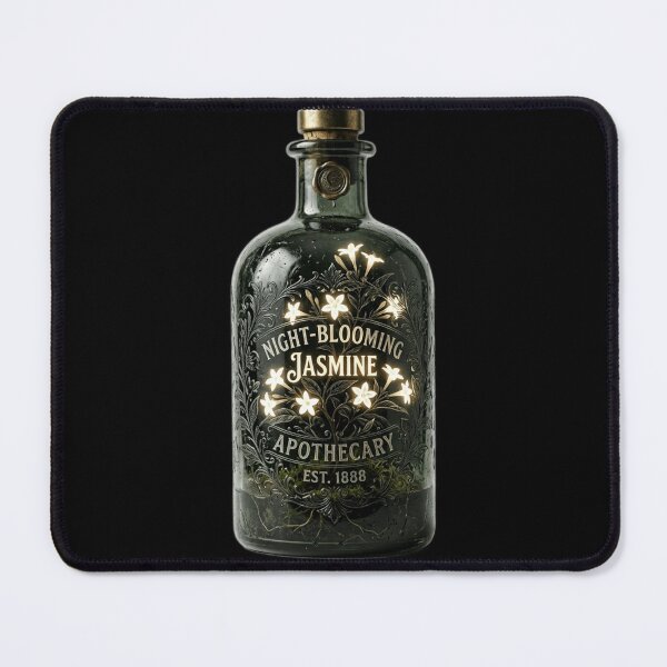 Item preview, Midnight Apothecary Dark Academia Botanical Bottle designed and sold by Retro Mood Co.