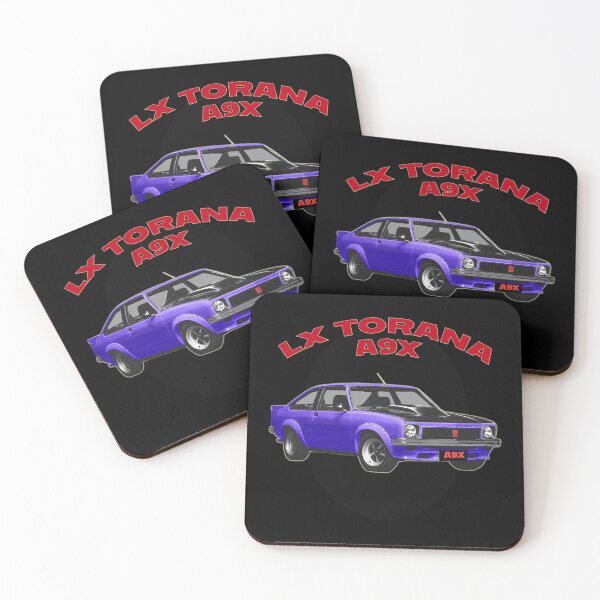 Item preview, LX Torana A9X Hatchback Purple Australian Muscle Car Art, Holden Torana A9X Classic Car Illustration, Bathurst Legend Vintage Aussie Performance Car Artwork Clean Design designed and sold by Michael van der Hoorn.