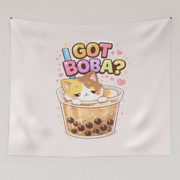 Item preview, Mochi Cozy Cat – Got Boba designed and sold by Mochi Studio.