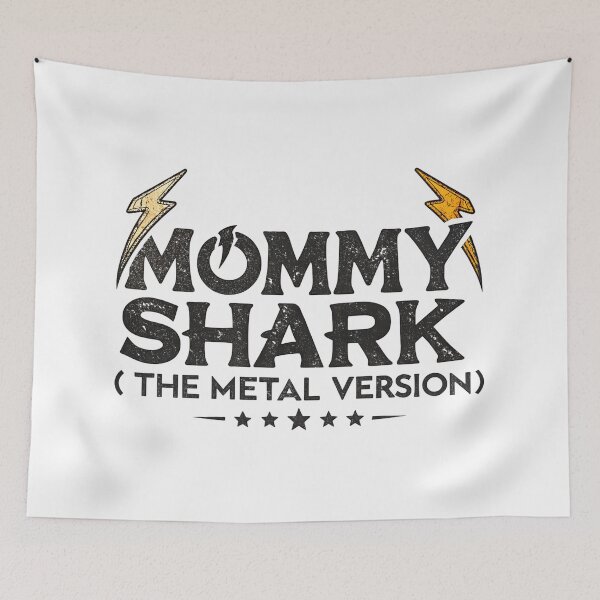 Item preview, MOMMY SHARK The Metal Version designed and sold by GogoGrove.