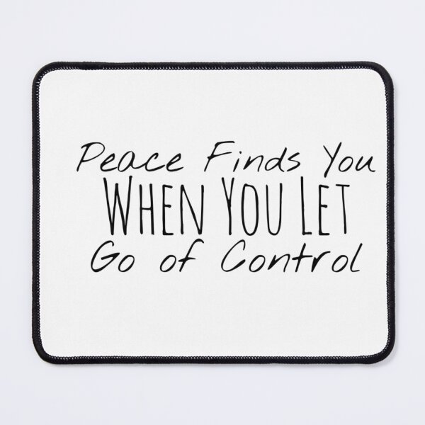 Item preview, Peace Finds You When You Let Go of Control – Surrender Affirmation designed and sold by Camila Ardila.