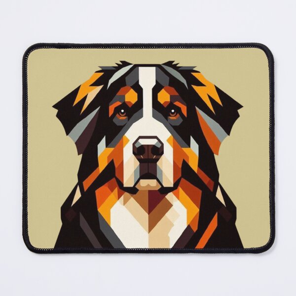 Item preview, Geometric Bernese Mountain Dog – Modern Abstract Design designed and sold by Dogandesighn.