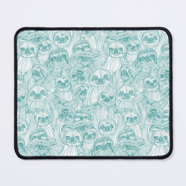Item preview, just sloths teal white designed and sold by scrummy.