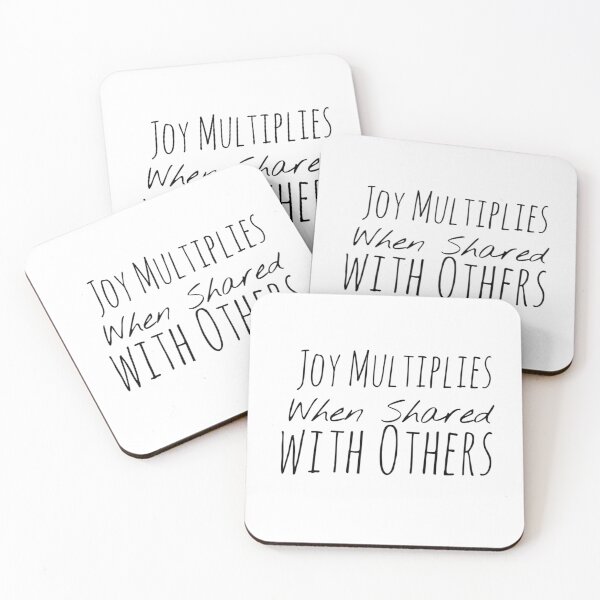 Item preview, Joy Multiplies When Shared with Others – Shared Happiness Affirmation designed and sold by Camila  Ardila.