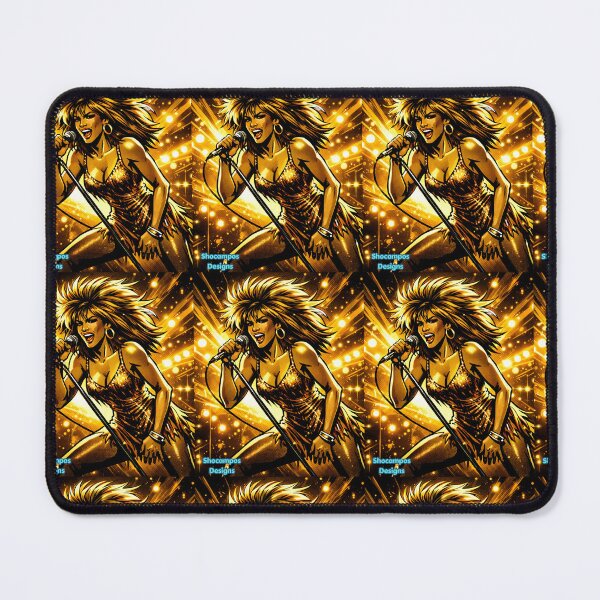 Item preview, Tina Turner Golden Stage Power Icon Soul Diva Performance Art designed and sold by SHOCAMPOS DESIGNS .