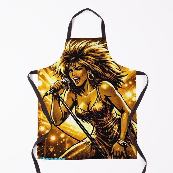 Item preview, Tina Turner Golden Stage Power Icon Soul Diva Performance Art designed and sold by SHOCAMPOS DESIGNS .