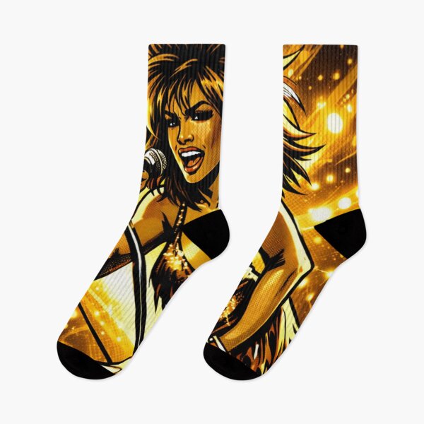 Item preview, Tina Turner Golden Stage Power Icon Soul Diva Performance Art designed and sold by SHOCAMPOS DESIGNS .