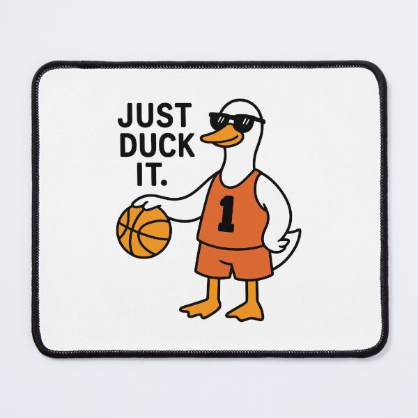 Item preview, Just Duck it Funny Silly Goose Playing Basketball designed and sold by gunaone-design.