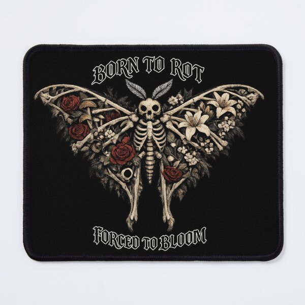 Item preview, Born to Rot Forced to Bloom Gothic Lunar Moth designed and sold by Retro Mood Co.