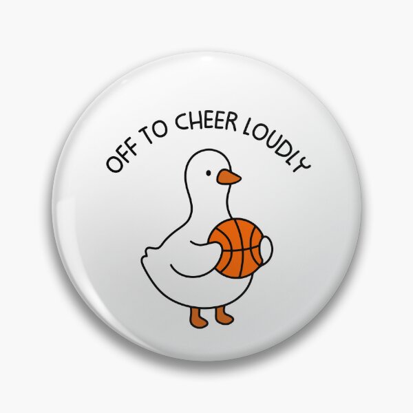 Item preview, Off To Cheer Loudly Goose Basketball designed and sold by gunaone-design.
