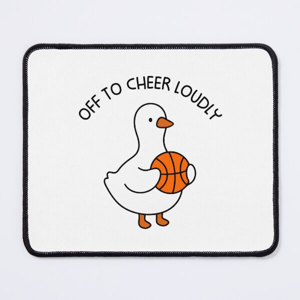 Item preview, Off To Cheer Loudly Goose Basketball designed and sold by gunaone-design.