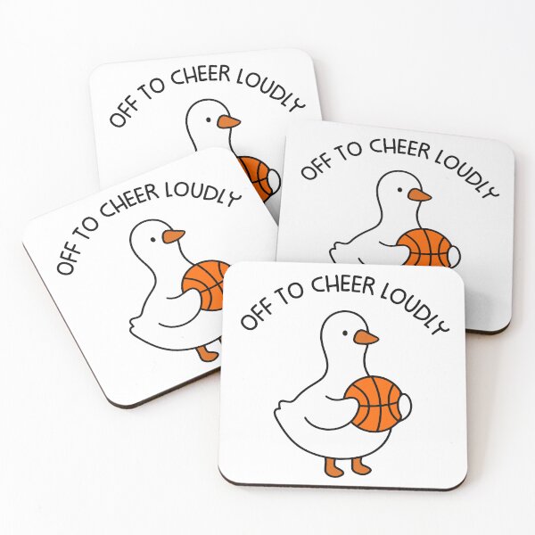 Item preview, Off To Cheer Loudly Goose Basketball designed and sold by gunaone-design.