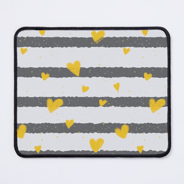 Item preview, Chic Stripes and Hearts (Gold) designed and sold by JanGrackle.