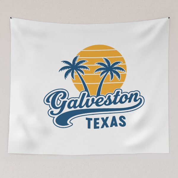Item preview, Galveston Texas Palms Trees Sunset Retro designed and sold by gunaone-design.