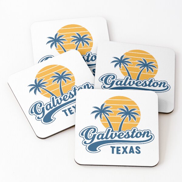 Item preview, Galveston Texas Palms Trees Sunset Retro designed and sold by gunaone-design.