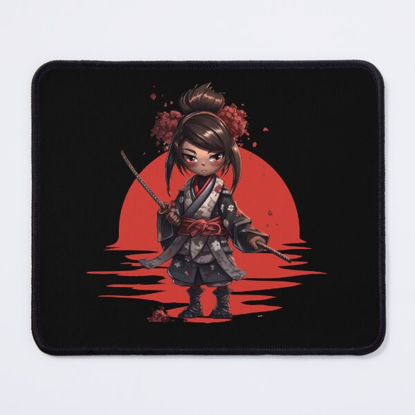 Item preview, Cute Samurai Girl Illustration designed and sold by Szpaku desart .