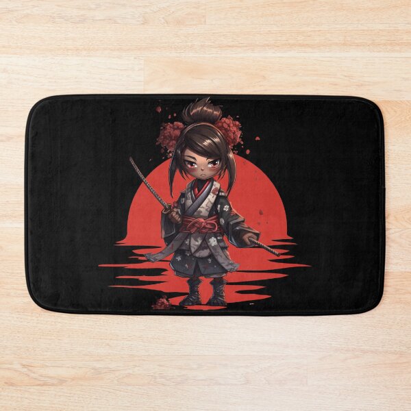 Item preview, Cute Samurai Girl Illustration designed and sold by Szpaku desart .