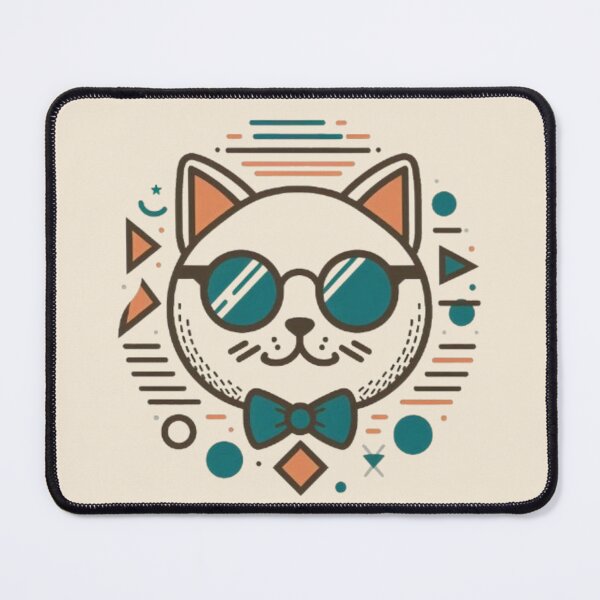Item preview, Geometric Cat – Stylish Abstract Portrait designed and sold by Dogandesighn.