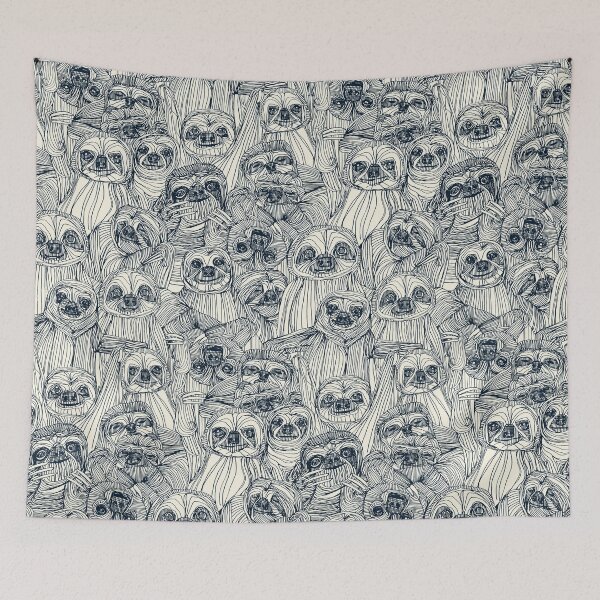 Item preview, just sloths indigo pearl designed and sold by scrummy.