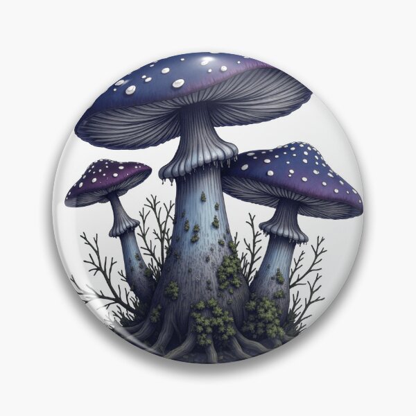 Item preview, Vintage Midnight Forest Fungi Botanical Illustration designed and sold by Retro Mood Co.