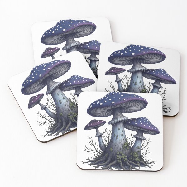Item preview, Vintage Midnight Forest Fungi Botanical Illustration designed and sold by Retro Mood Co.