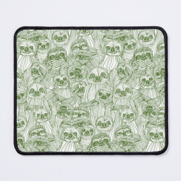 Item preview, just sloths green white designed and sold by scrummy.