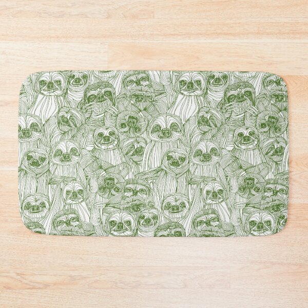 Item preview, just sloths green white designed and sold by scrummy.