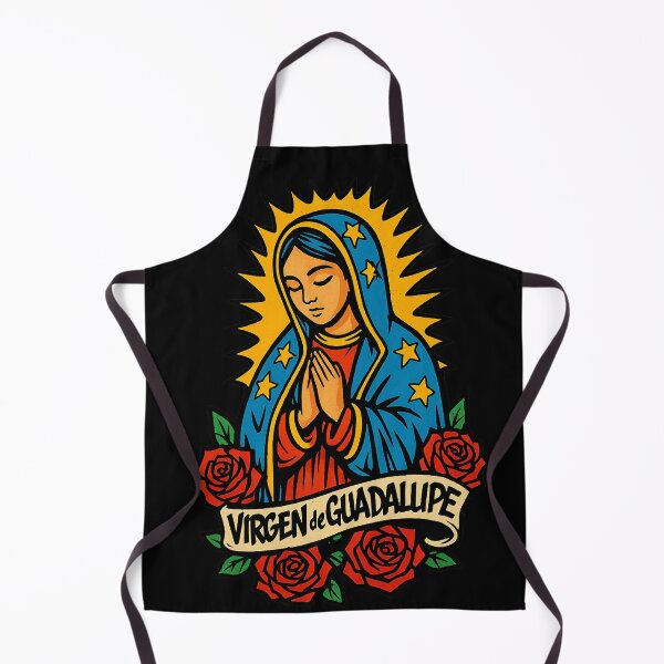 Item preview, Virgen de Guadalupe Virgin Mary Virgencita Floral designed and sold by HechoEnAztlan.