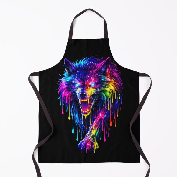 Item preview, Trippy Wolf in Liquid Psychedelic fury  designed and sold by SHHCreations.