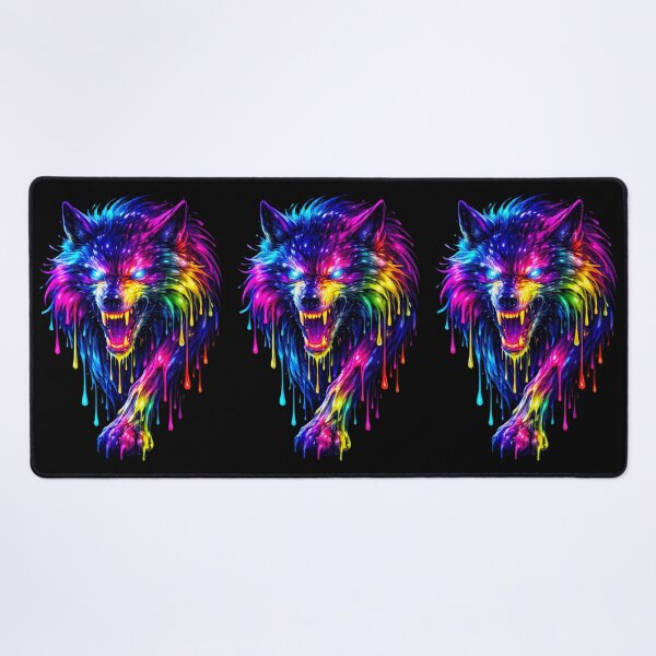 Item preview, Trippy Wolf in Liquid Psychedelic fury designed and sold by SHHCreations.