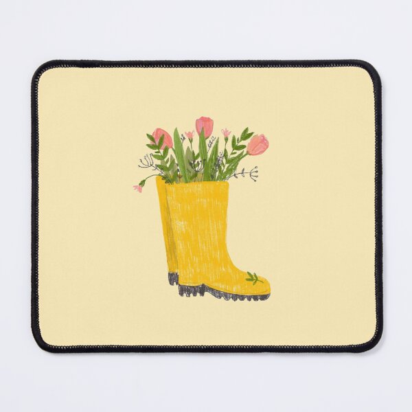Item preview, Cute Garden Boot with Flowers Illustration  designed and sold by Spring Things.