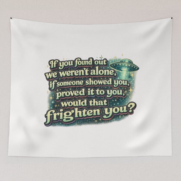 Item preview, Vintage UFO Disclosure Quote Retro Alien Truth Sci Fi Typography designed and sold by Places On Earth.