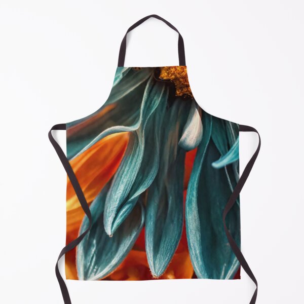 Item preview, Teal Orange Abstract Flower Macro⁵ designed and sold by ArtbyValks.