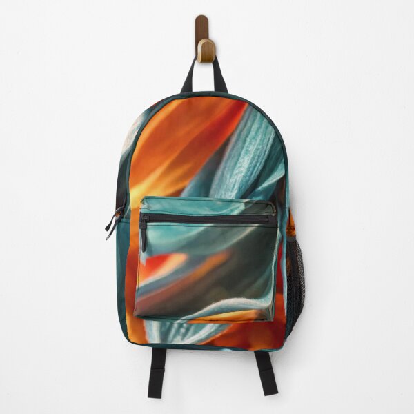 Item preview, Teal Orange Abstract Flower Macro⁵ designed and sold by ArtbyValks.