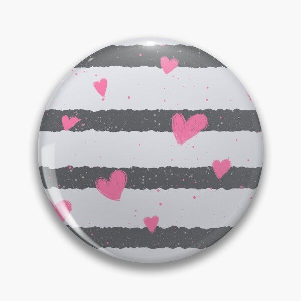 Item preview, Chic Stripes and Hearts (Pink) designed and sold by JanGrackle.