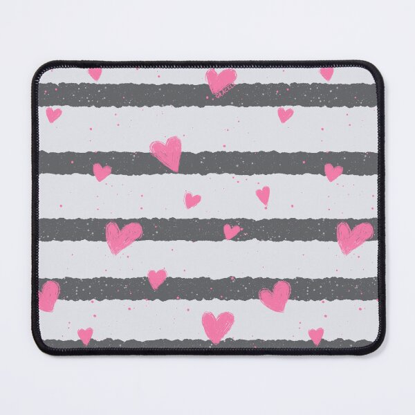 Item preview, Chic Stripes and Hearts (Pink) designed and sold by JanGrackle.