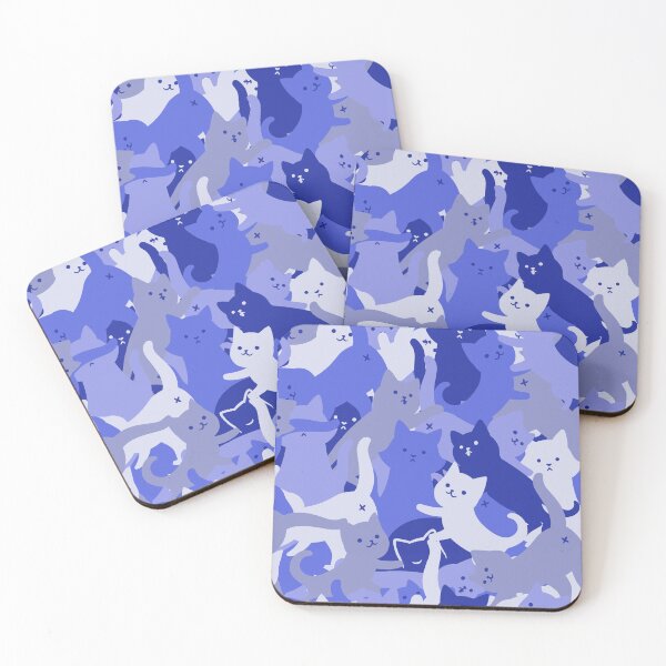 Item preview, Camouflage Blue Cat Army by Tobe Fonseca designed and sold by Tobe Fonseca®.